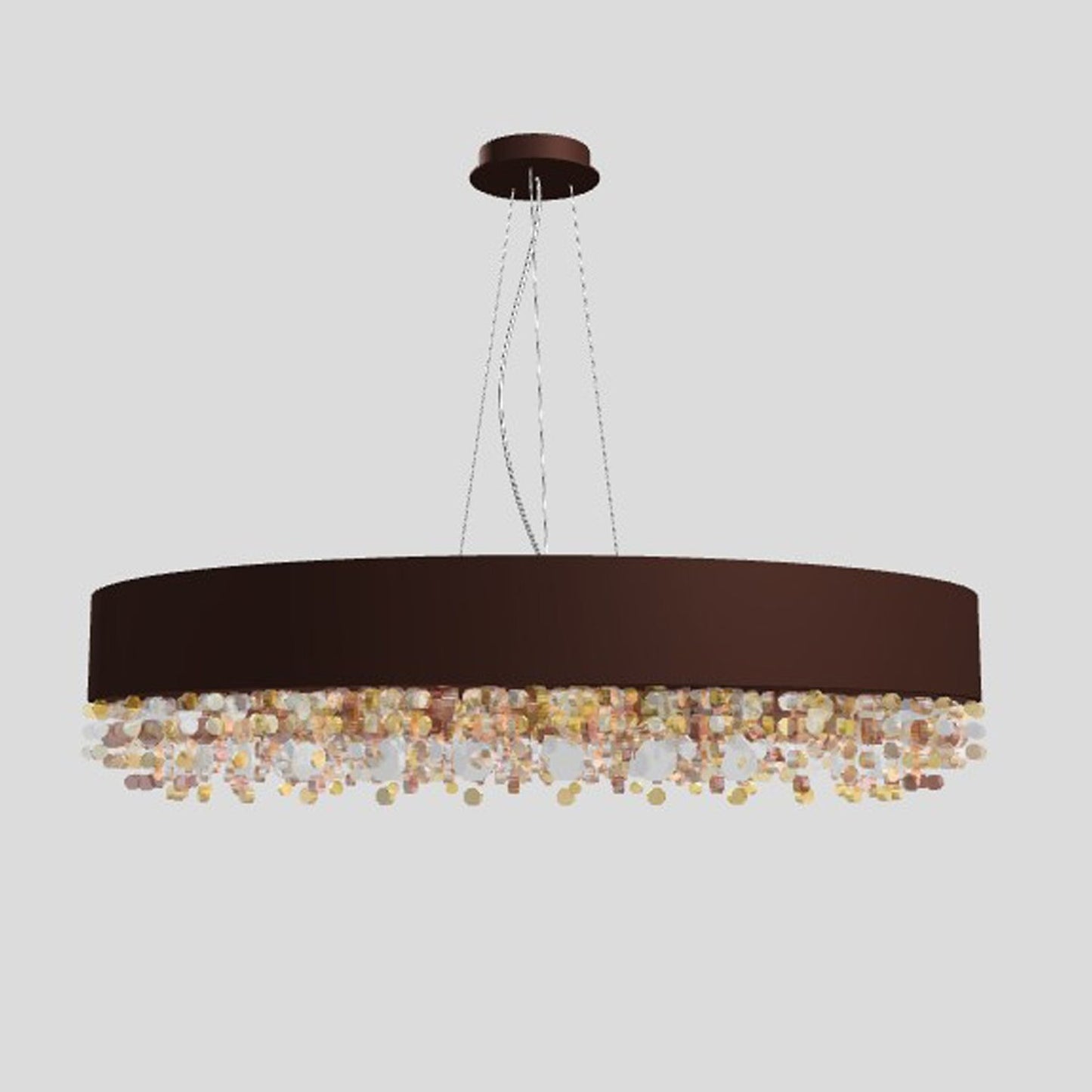 Ola S6 90 Large LED Pendant with Colored Glass