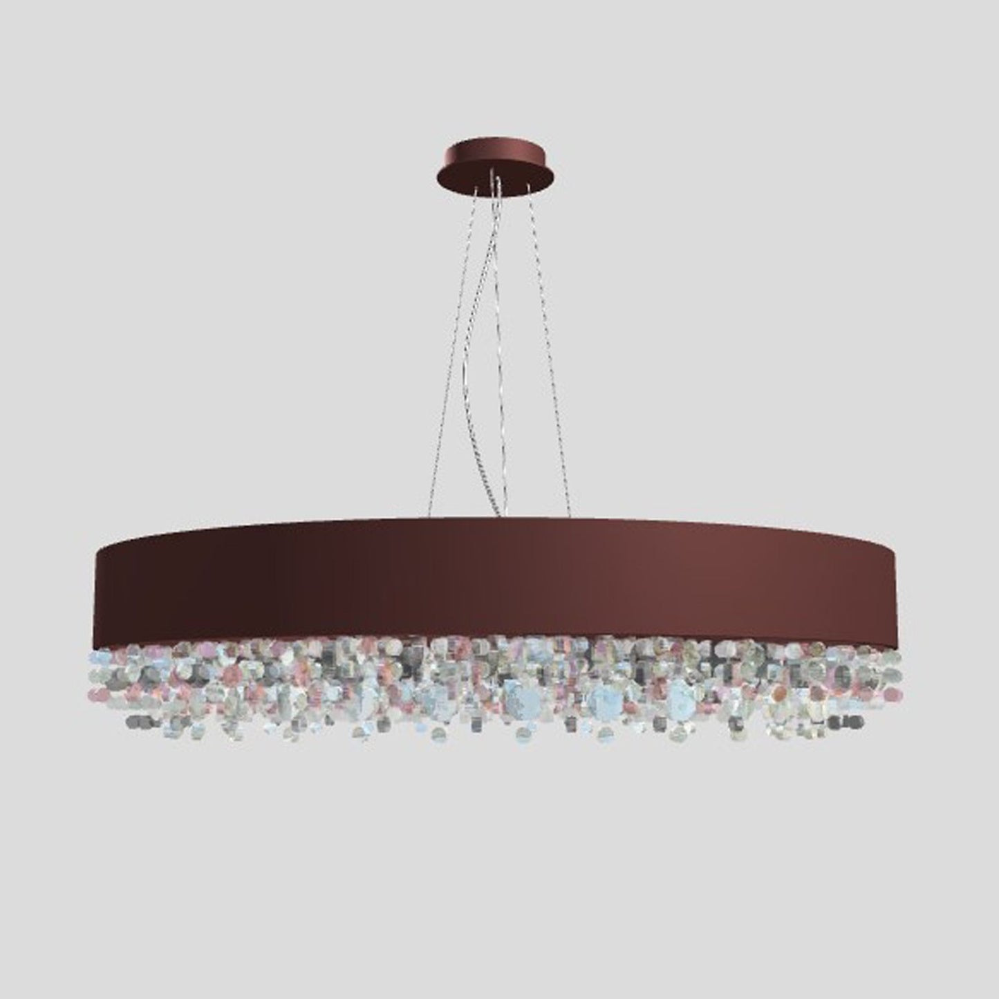 Ola S6 90 Large LED Pendant with Colored Glass