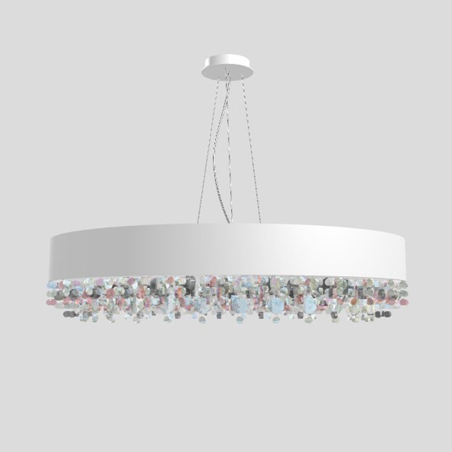 Ola S6 90 Large LED Pendant with Colored Glass