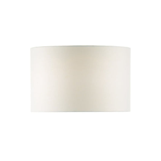 Pyramid 46cm Linen Drum Shade in White