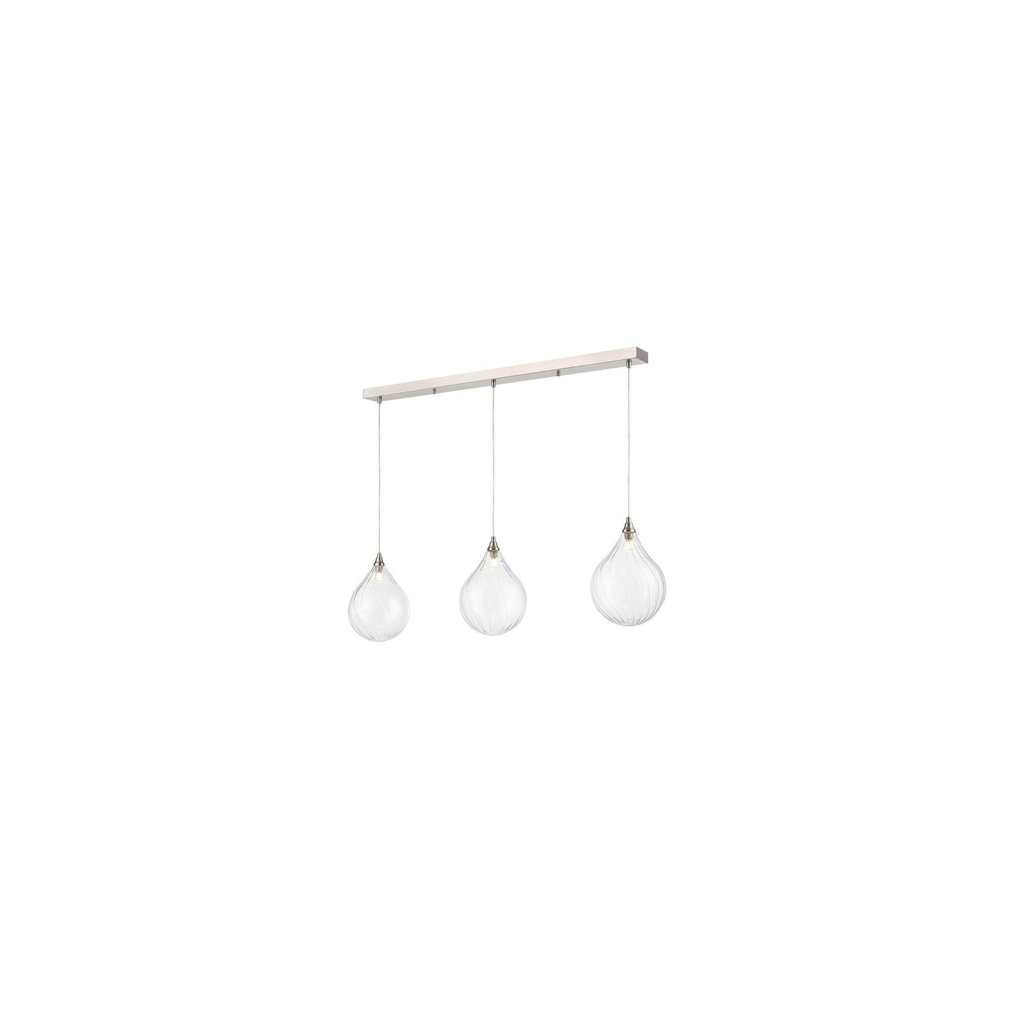 Pirum 3-Light Bar Pendant in Satin Nickel