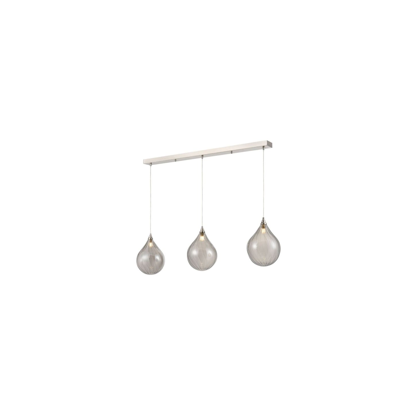 Pirum 3-Light Bar Pendant in Satin Nickel