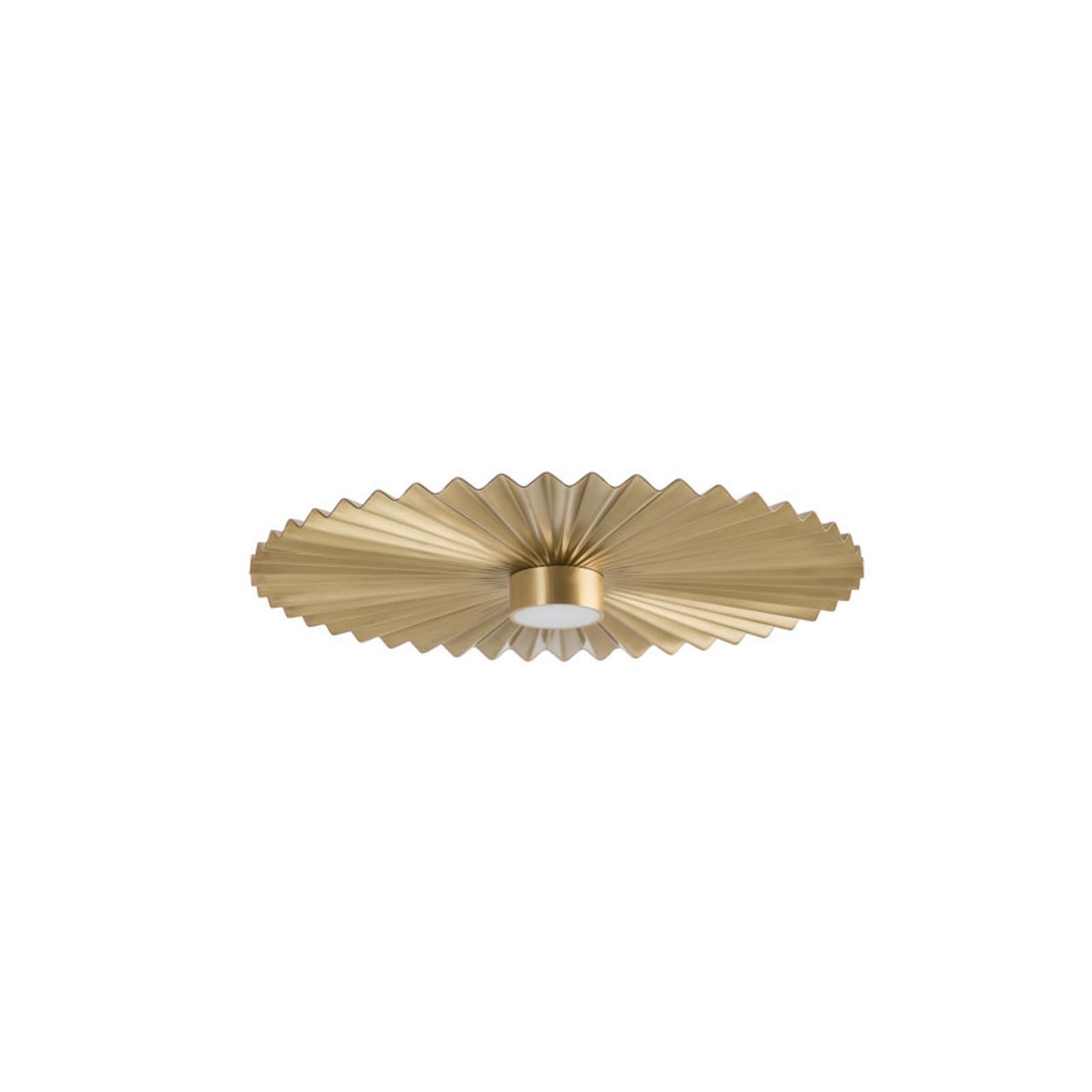 Plie Ceiling Light in Natural Brass