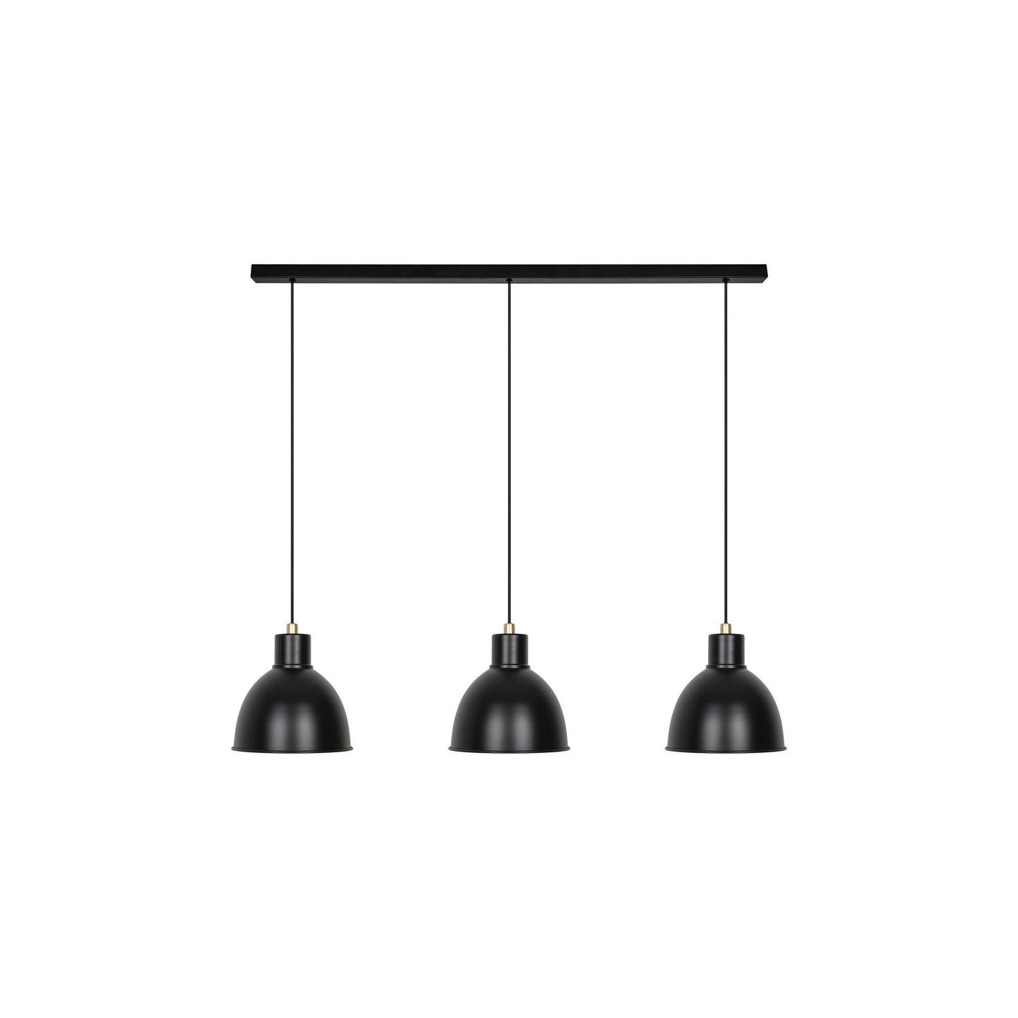 Pop 3 Pendant in Matt Black