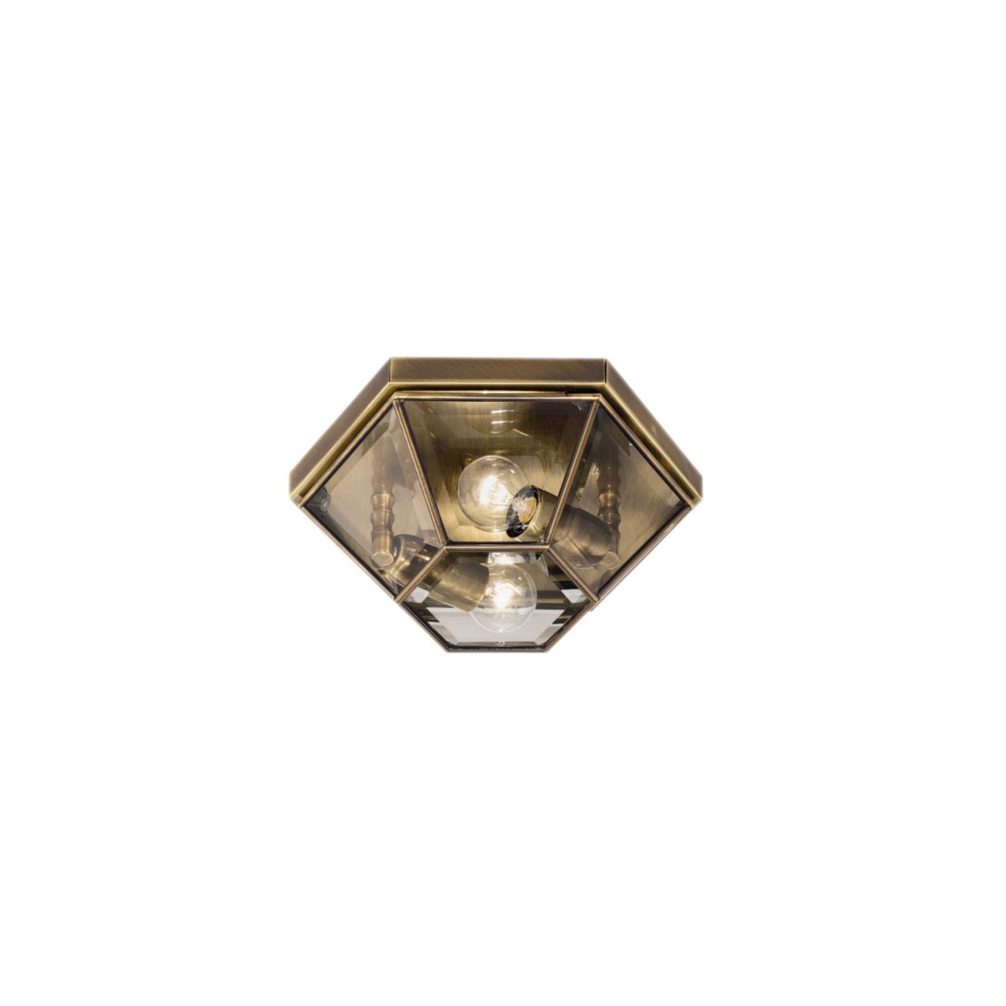 Rilegato Ceiling Light in Burnished Brass