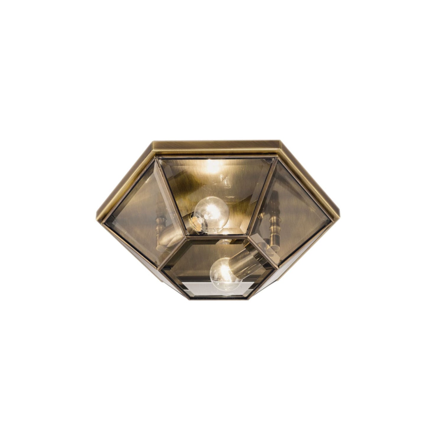 Rilegato Ceiling Light in Burnished Brass