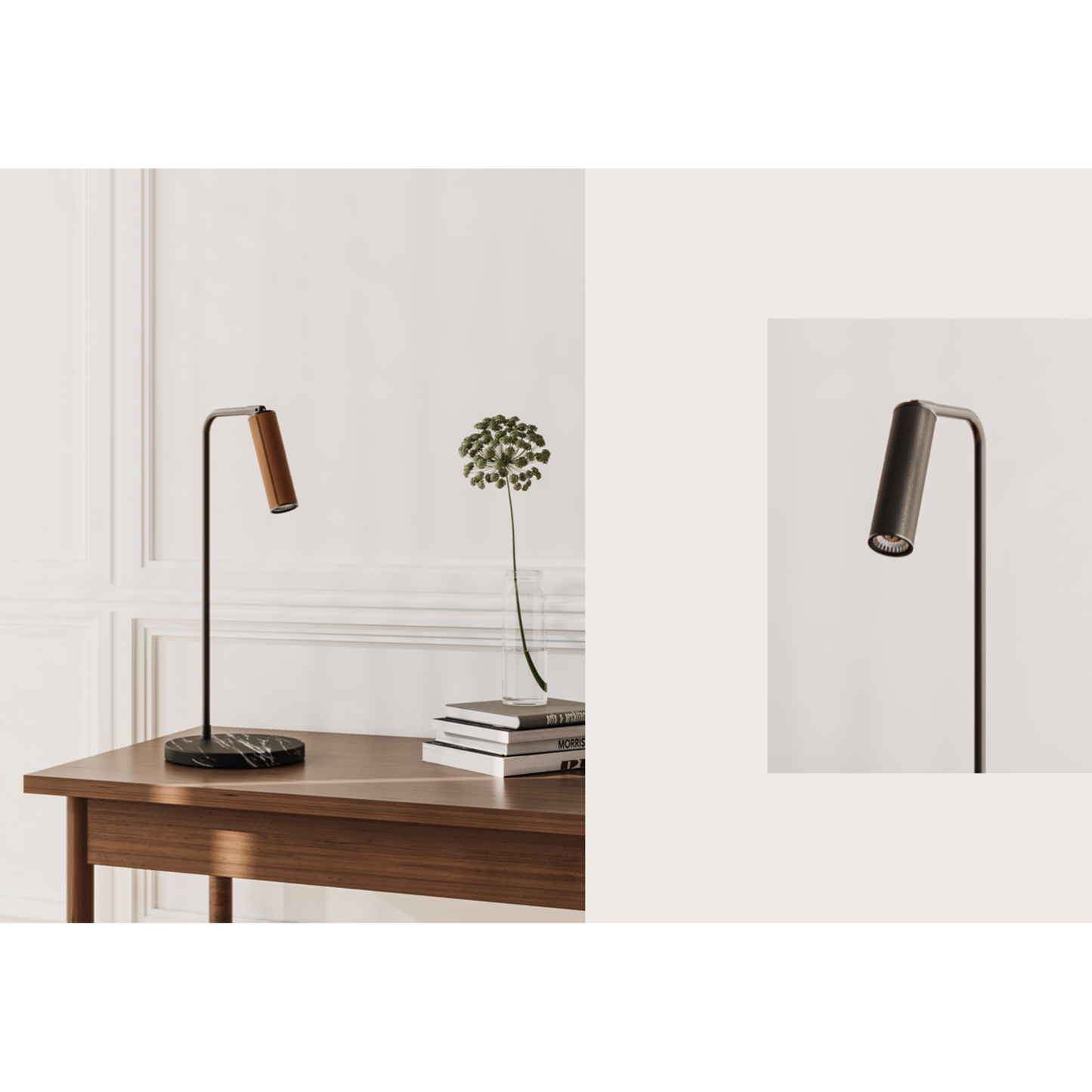 Tura Desk Lamp in Matt Black