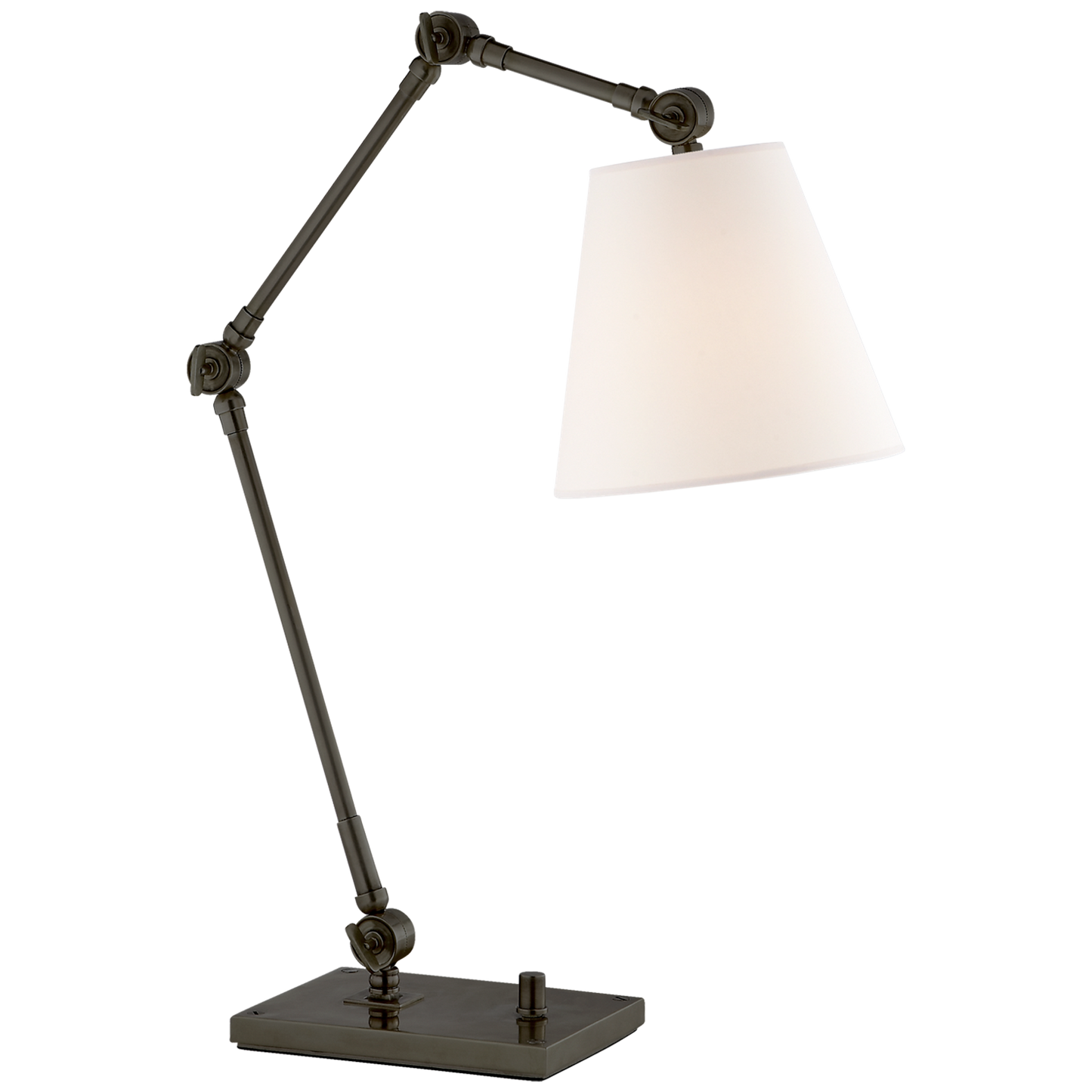 Graves Task Lamp with Round Linen Shade