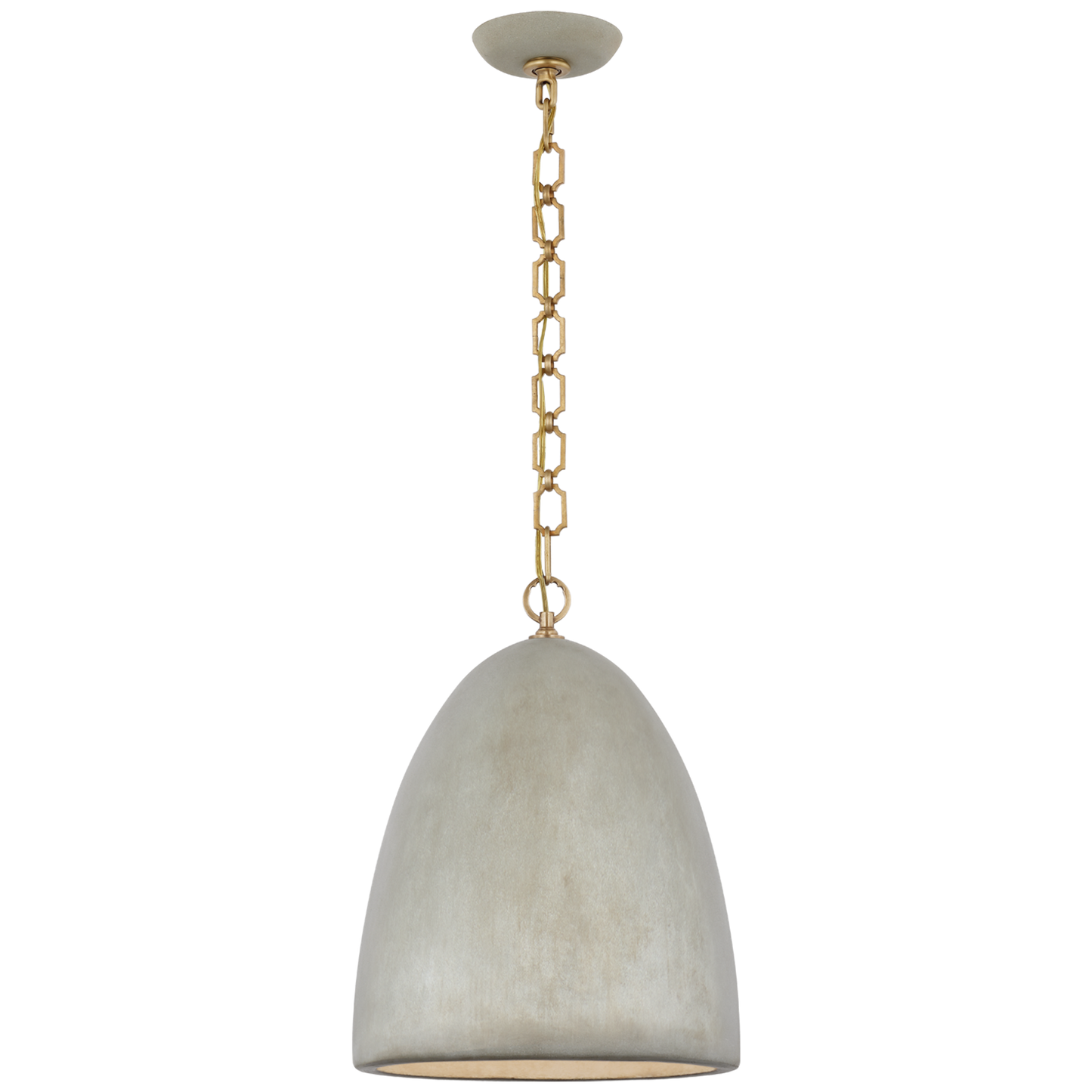 Elliot Medium Dome Pendant in Portland Grey