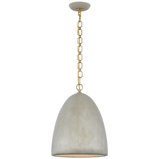 Elliot Medium Dome Pendant in Portland Grey