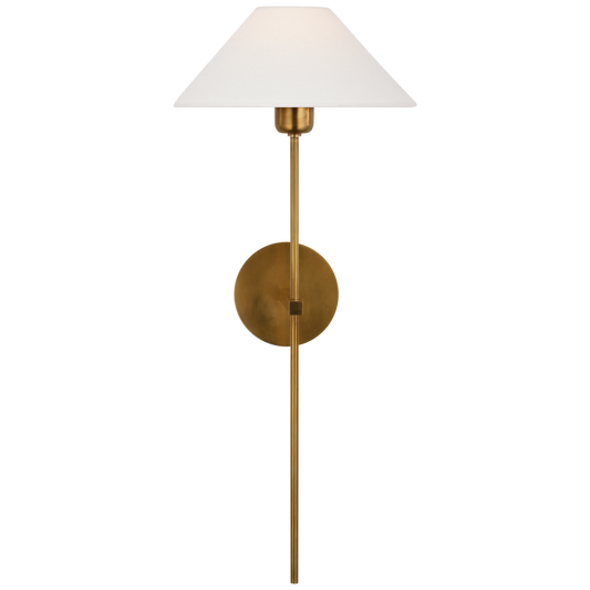 Hackney 25" Tail Sconce with Linen Shade