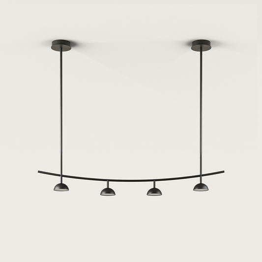 Tana 4-Light LED Pendant in Matt Black