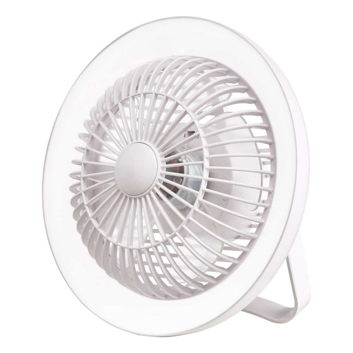 Turbo Rechargeable Desk Fan With LED Lamp