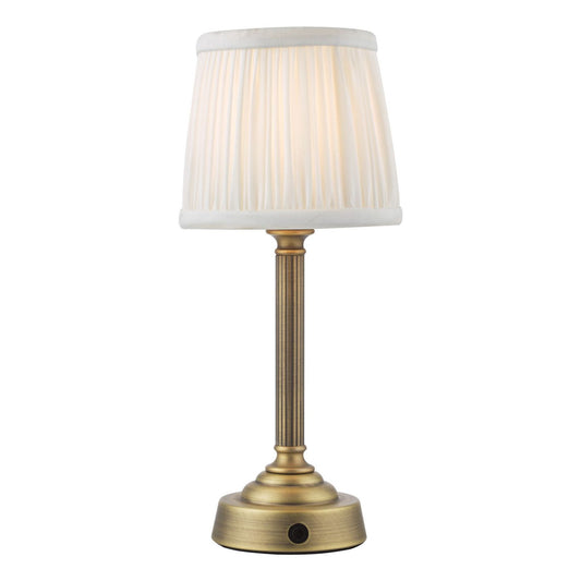 Virgil Rechargeable Table Lamp With Shade