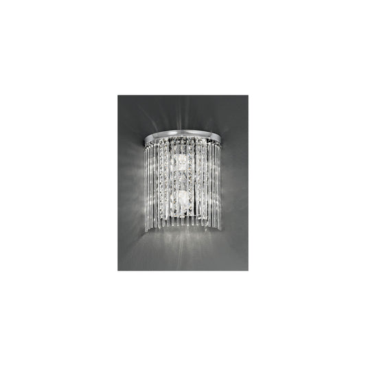 Crystal Wall Light IP44 in Chrome