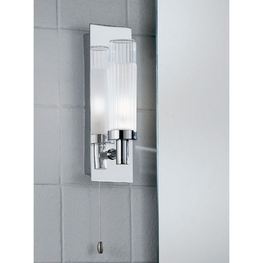 Bathroom 1-Light Wall Bracket IP44 in Chrome