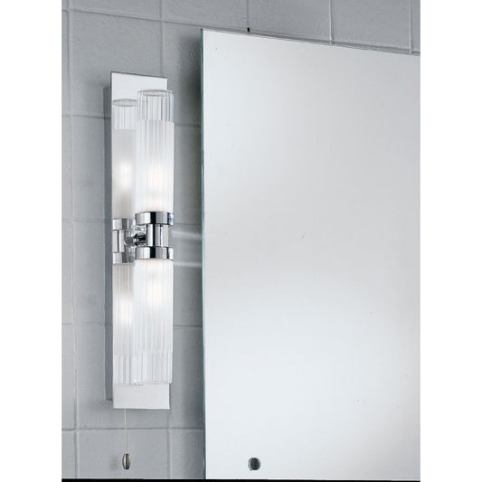 Bathroom 2-Light Wall Bracket IP44 in Chrome