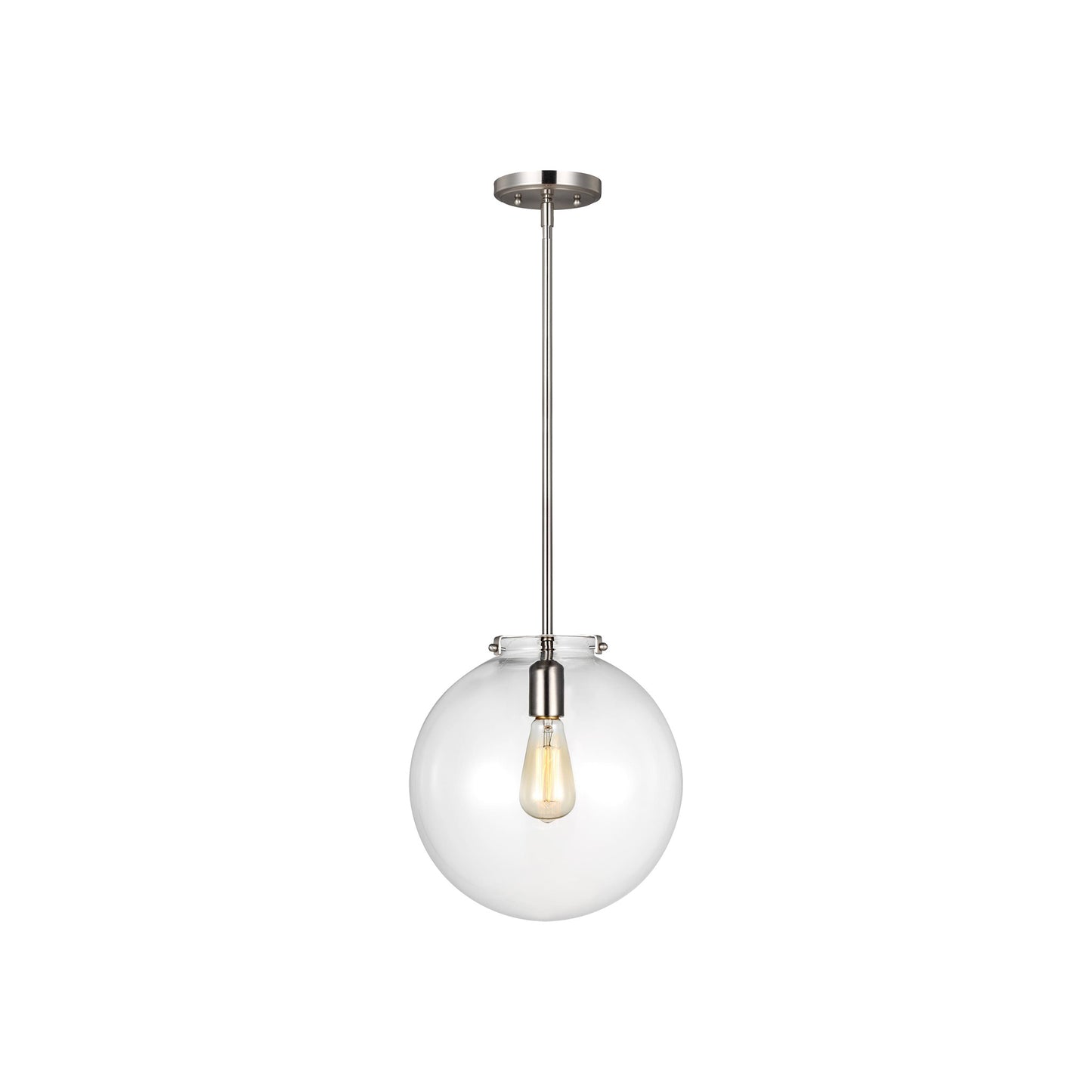 Kate One Light Sphere Pendant with Clear Glass