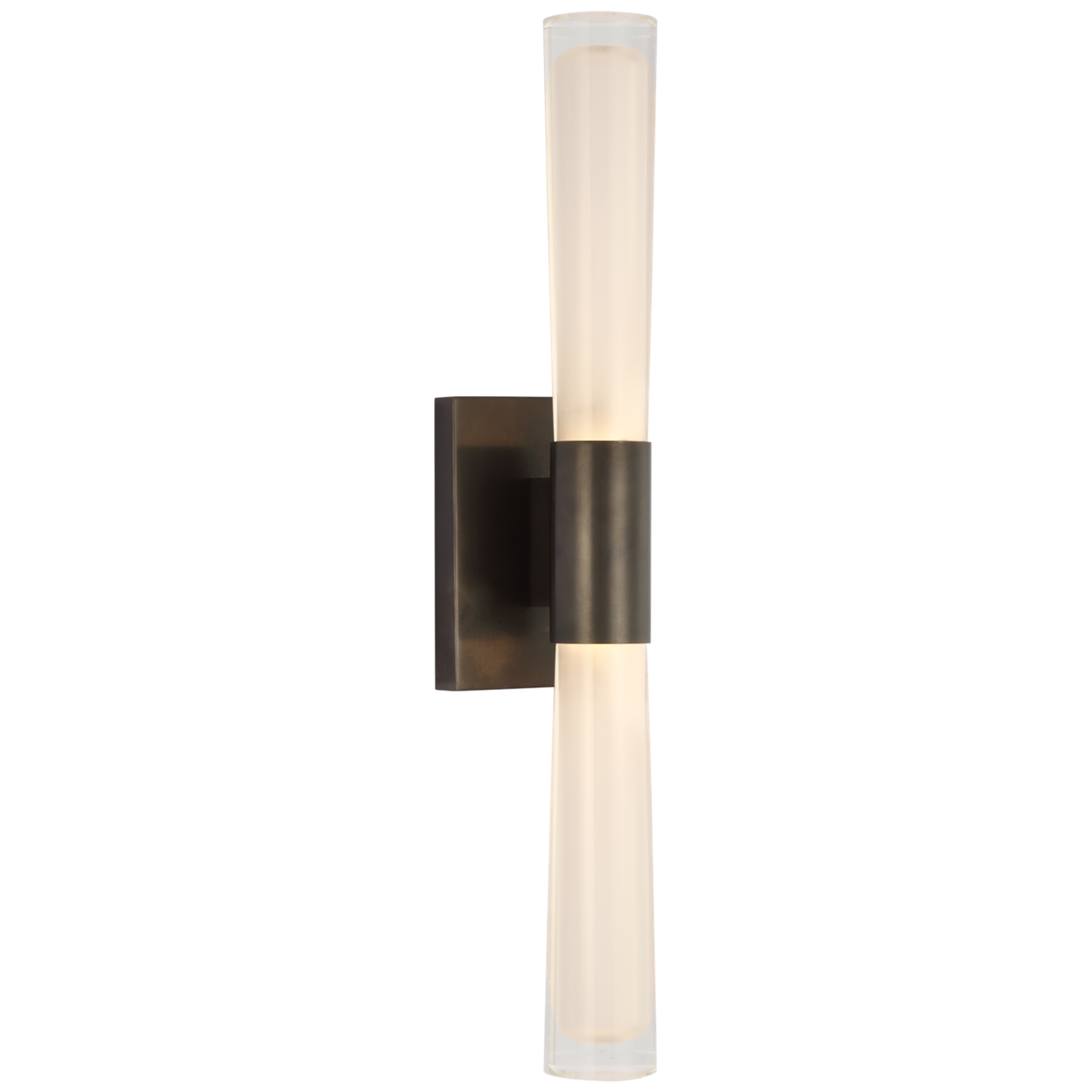 Brenta Single Sconce with White Glass