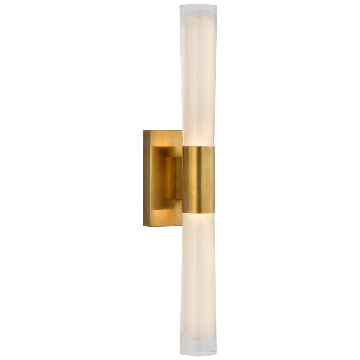 Brenta Single Sconce with White Glass