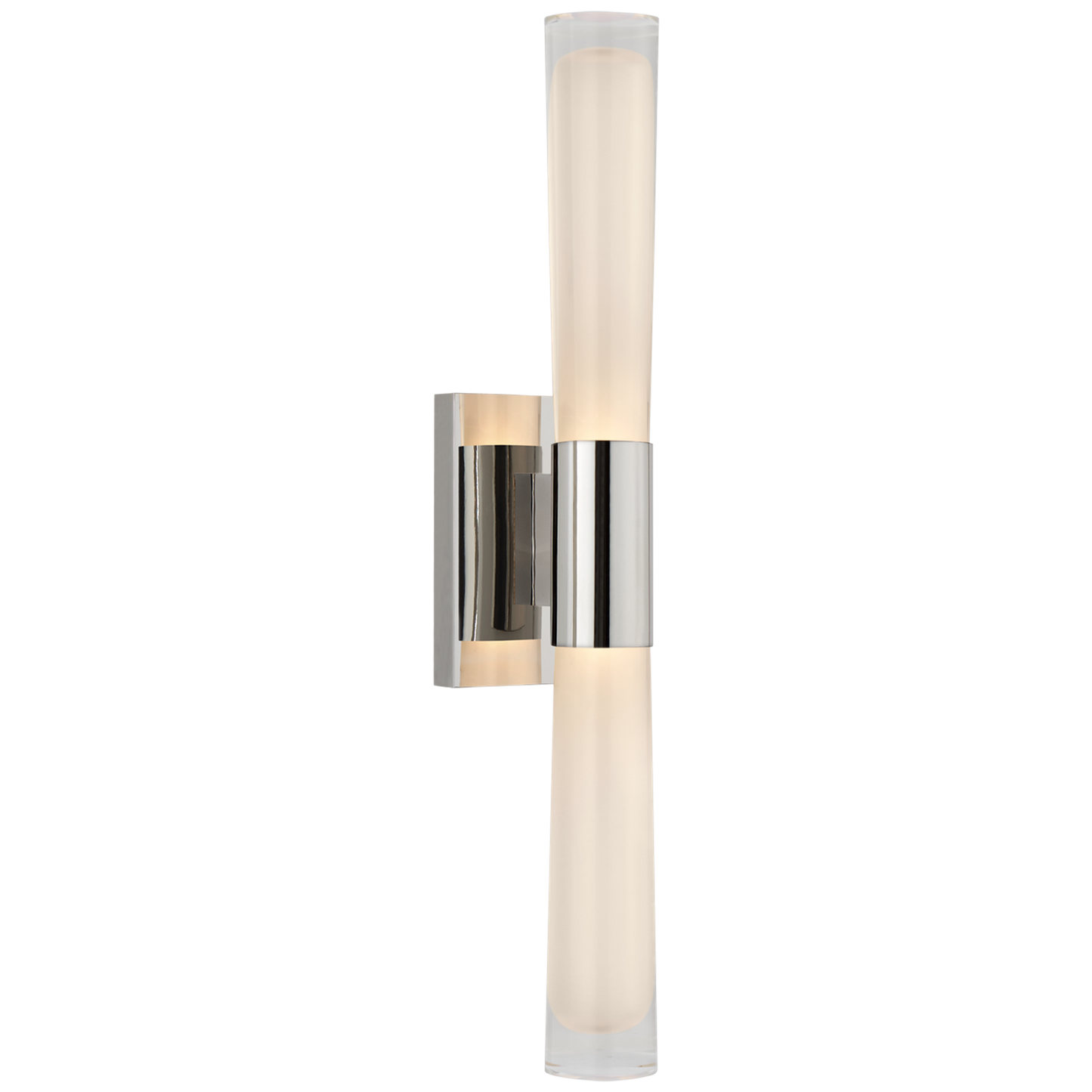 Brenta Single Sconce with White Glass