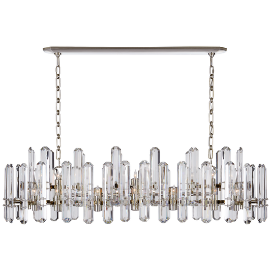 Bonnington Large Linear Pendant with Crystal