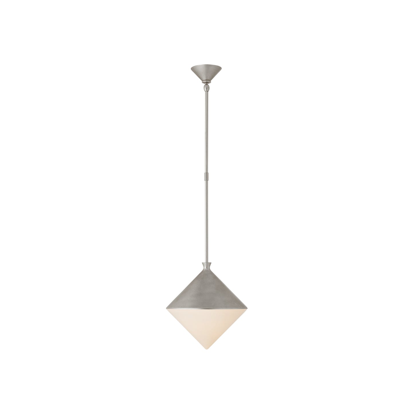 Sarnen Pendant with White Glass