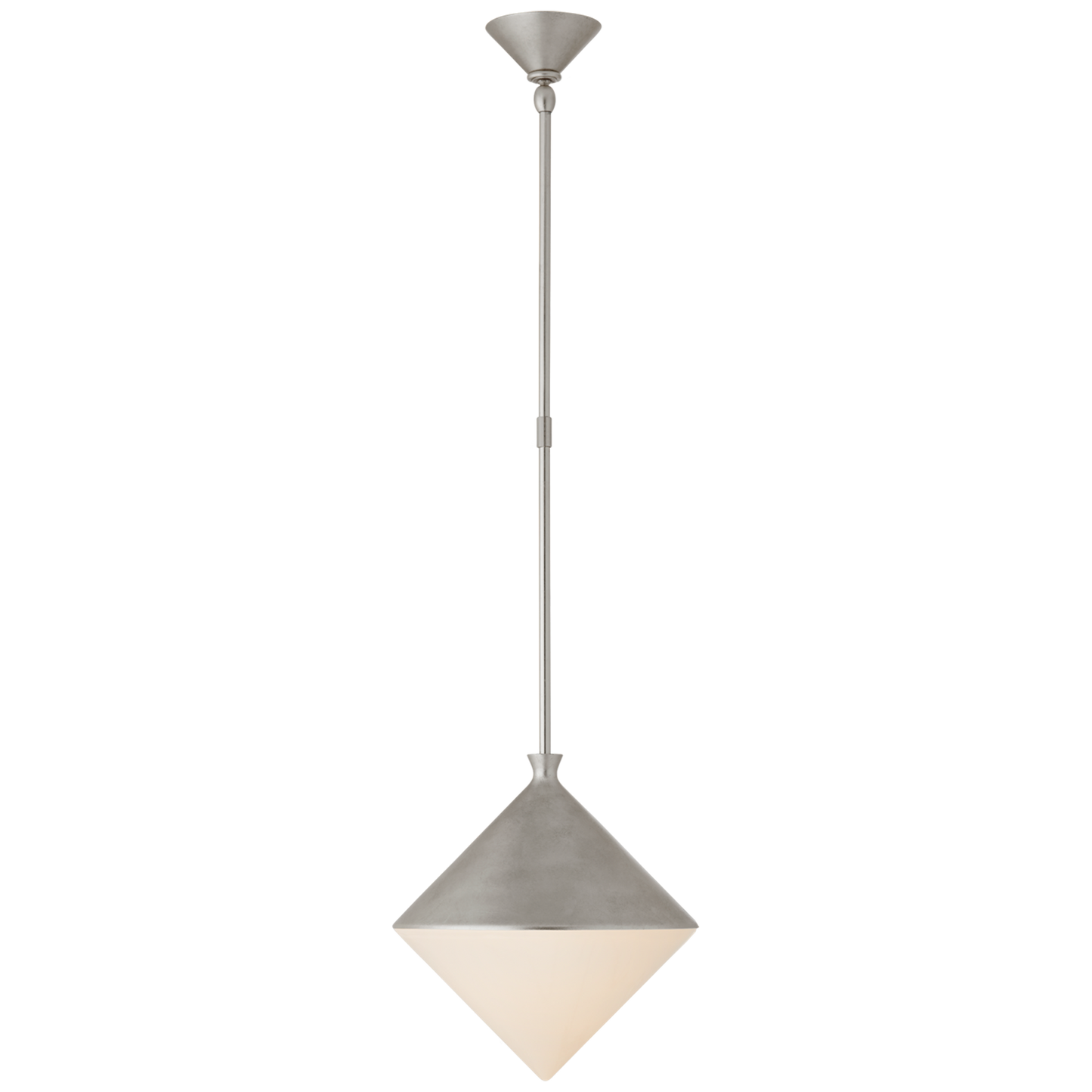 Sarnen Pendant with White Glass