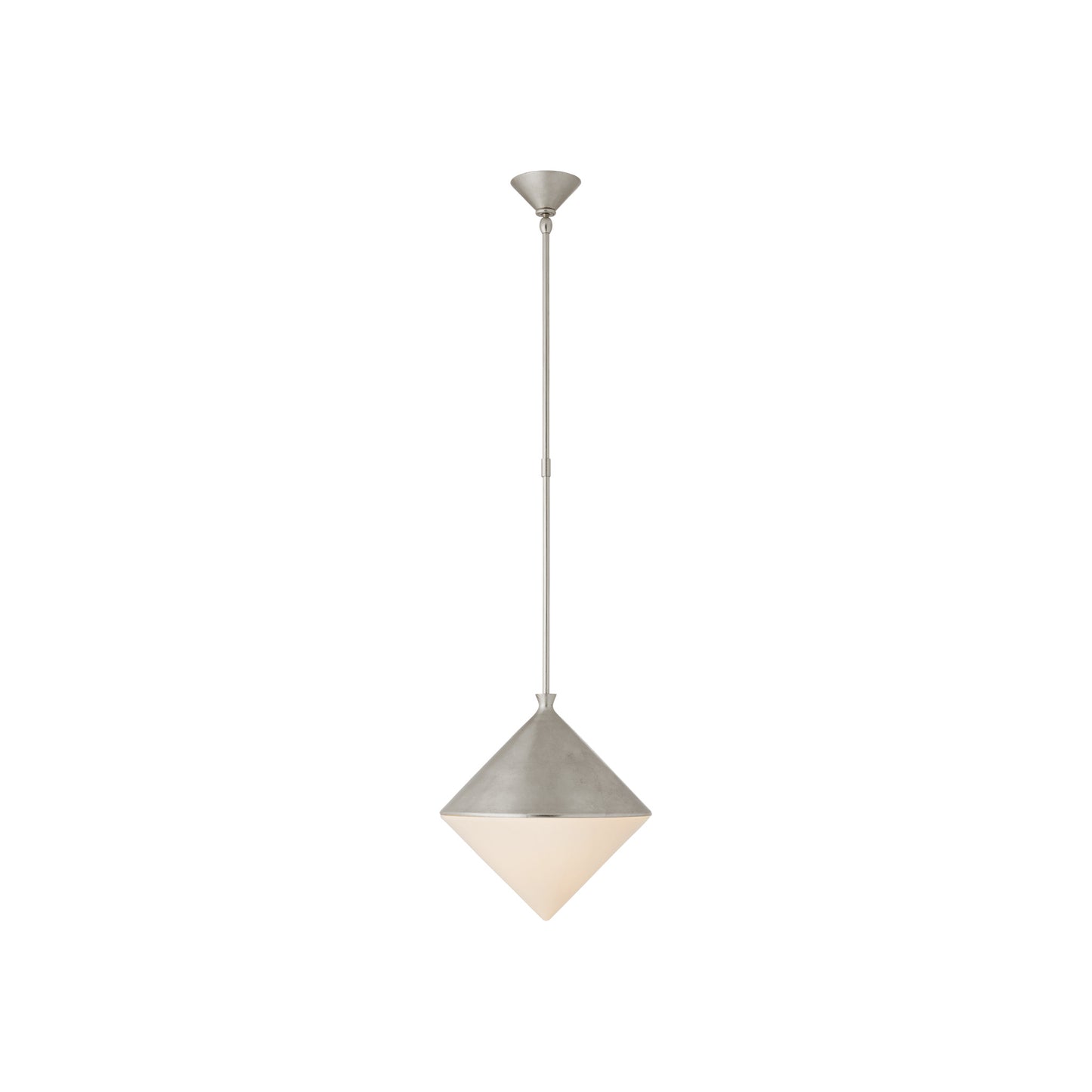 Sarnen Pendant with White Glass