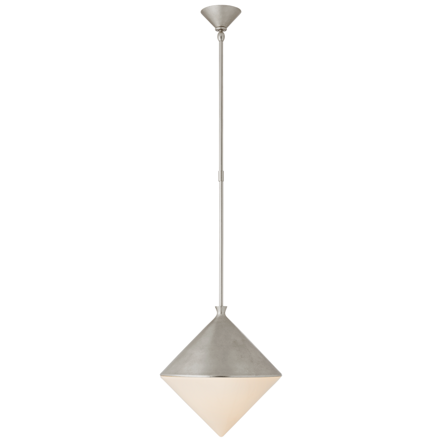 Sarnen Pendant with White Glass