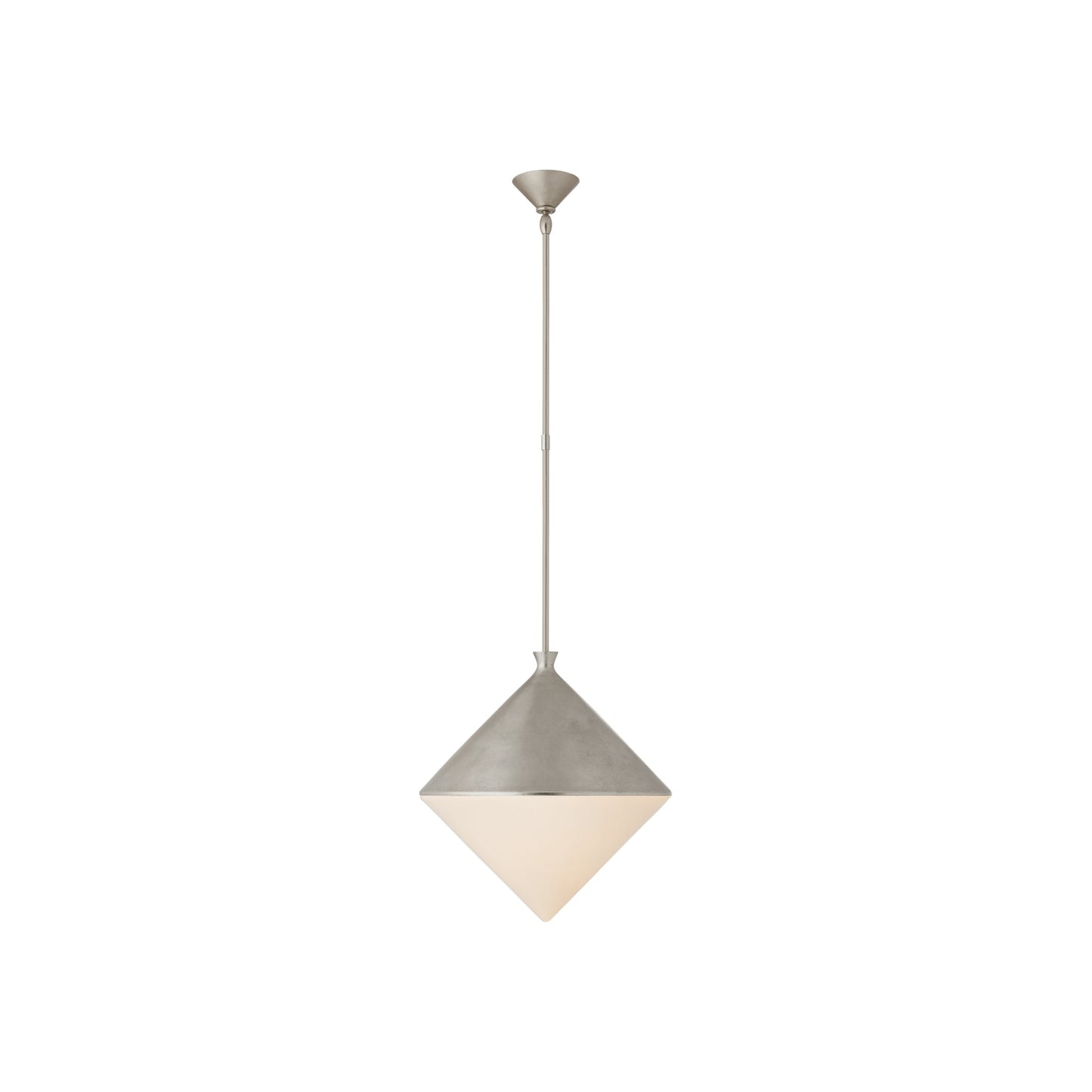 Sarnen Pendant with White Glass