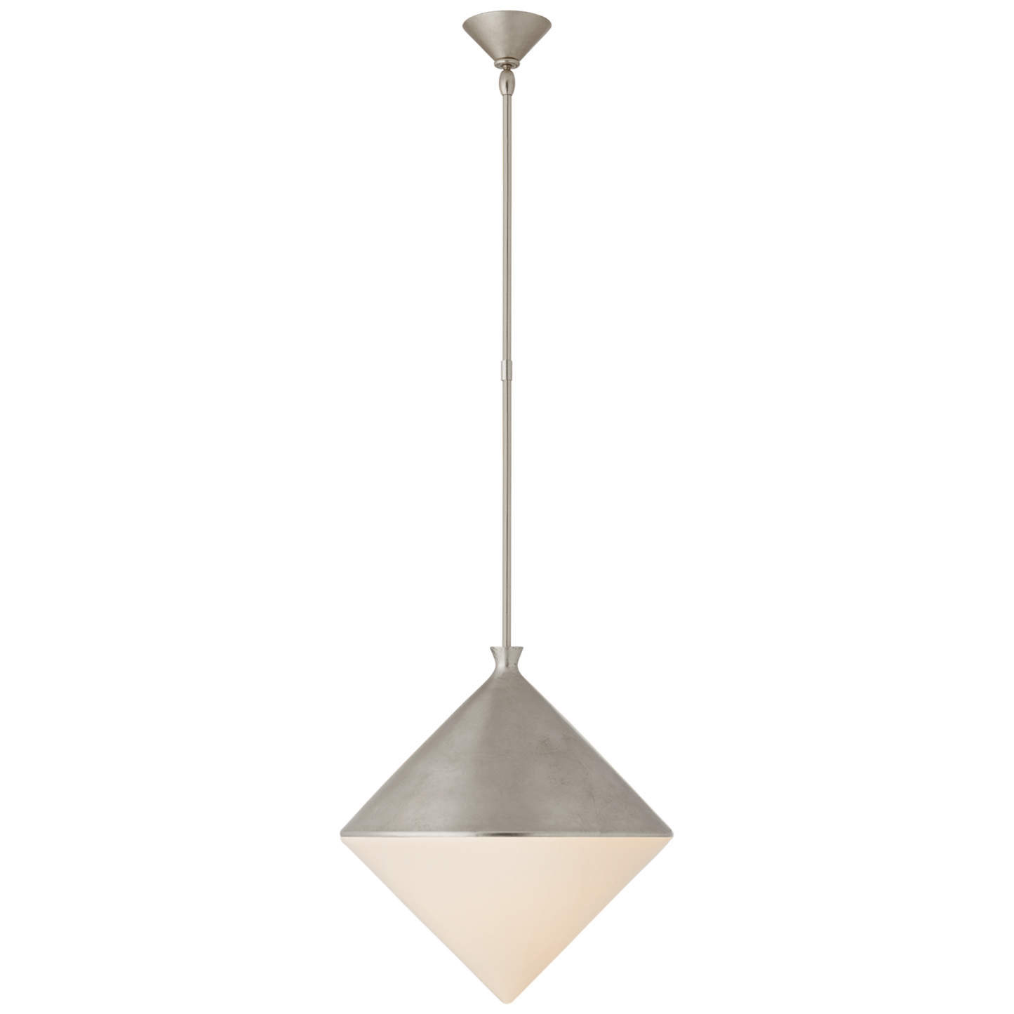 Sarnen Pendant with White Glass