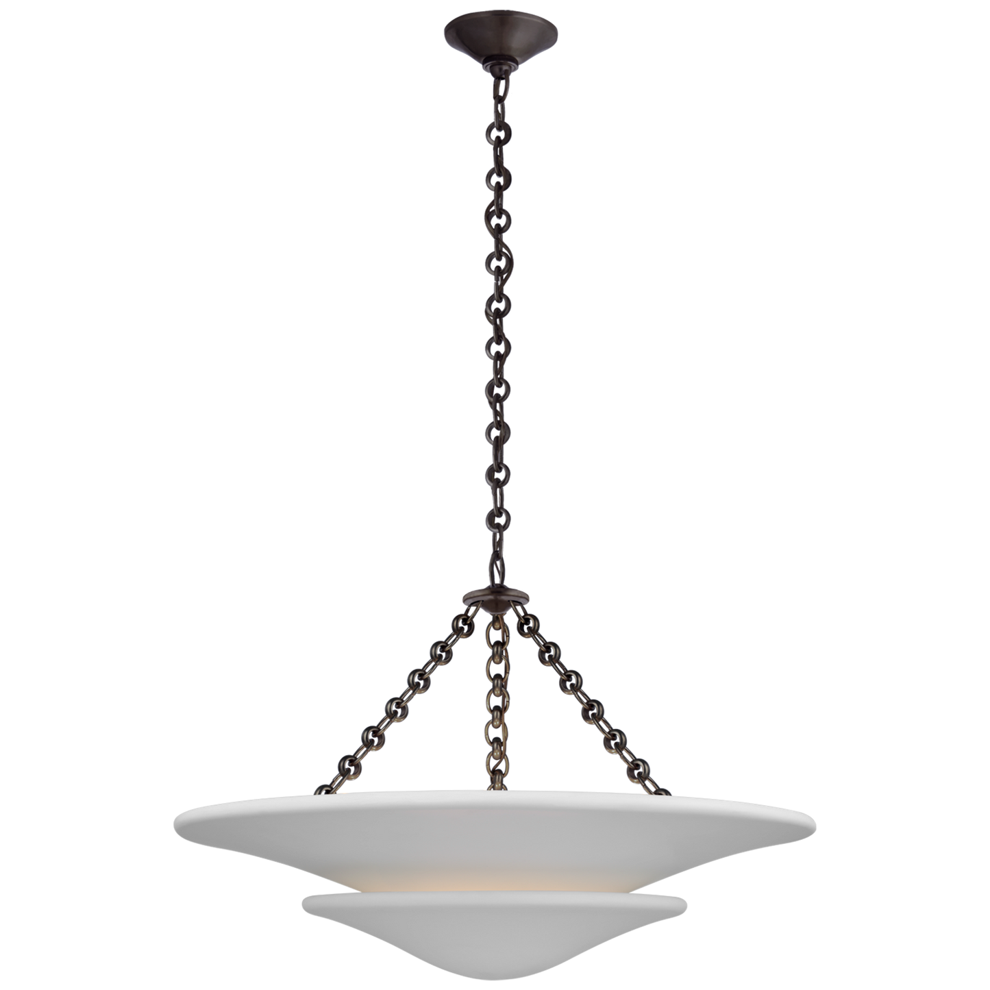 Mollino Tiered Pendant with Plaster White Shade