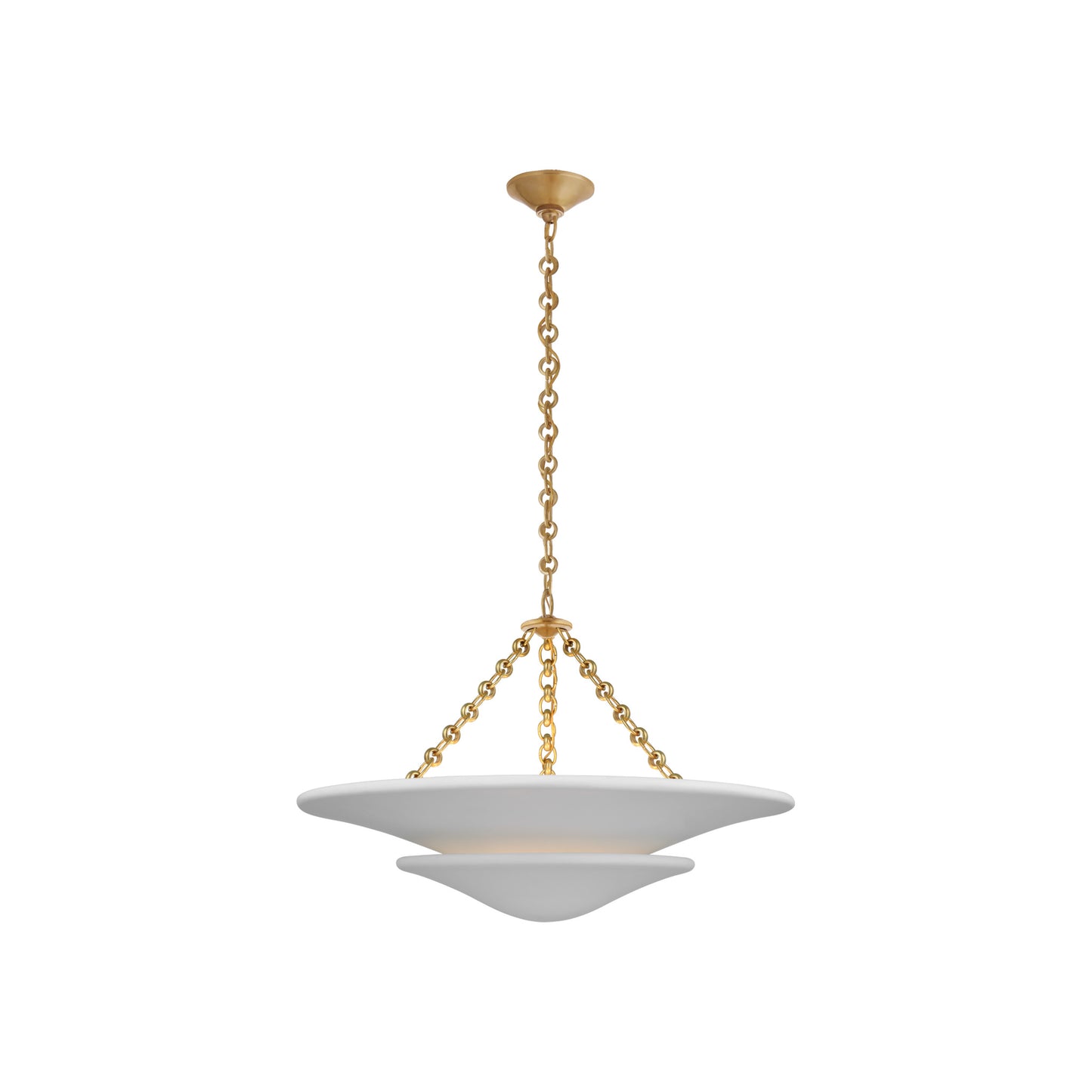 Mollino Tiered Pendant with Plaster White Shade