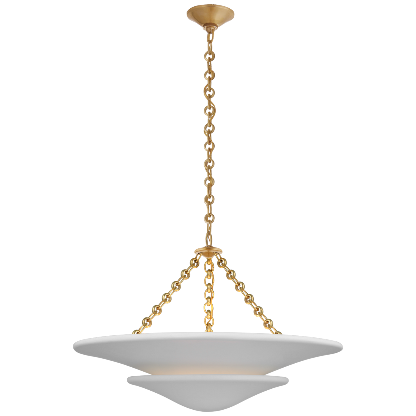 Mollino Tiered Pendant with Plaster White Shade