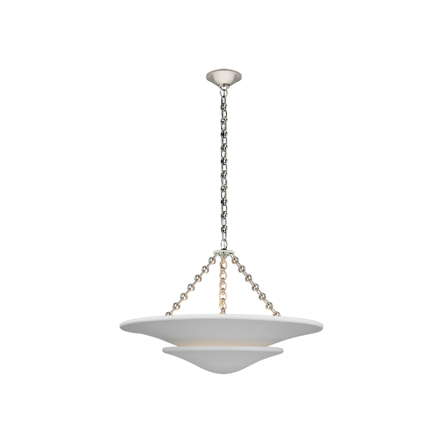 Mollino Tiered Pendant with Plaster White Shade