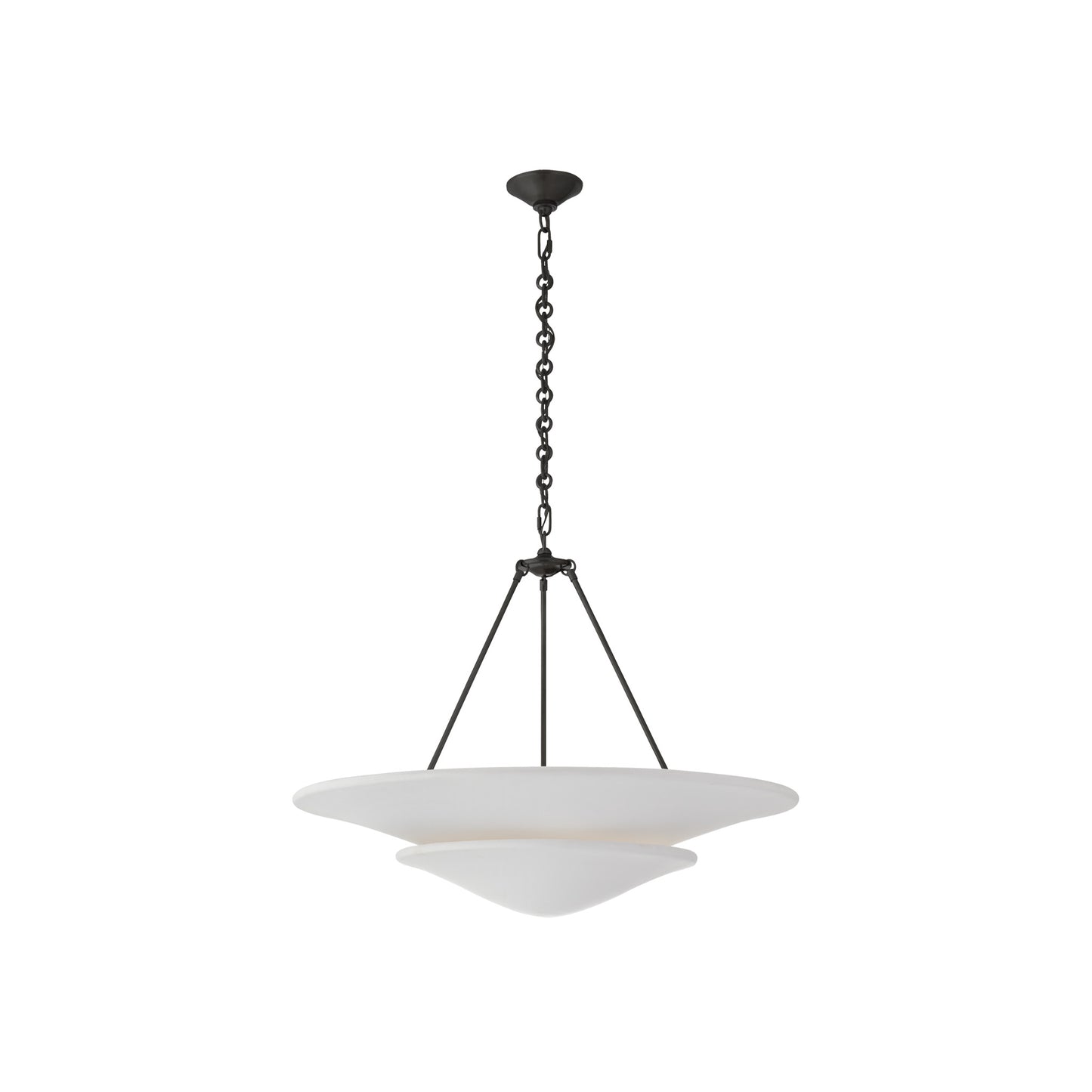 Mollino Tiered Pendant with Plaster White Shade