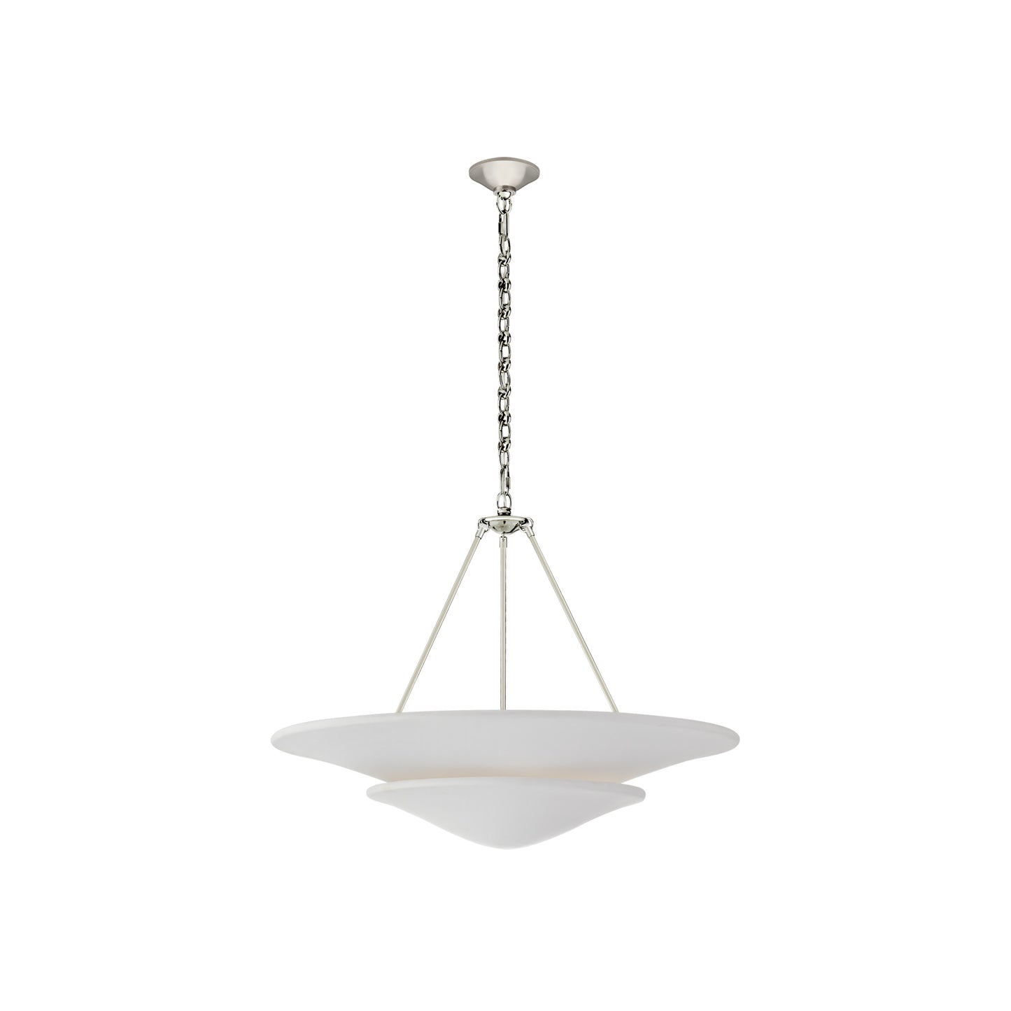 Mollino Tiered Pendant with Plaster White Shade