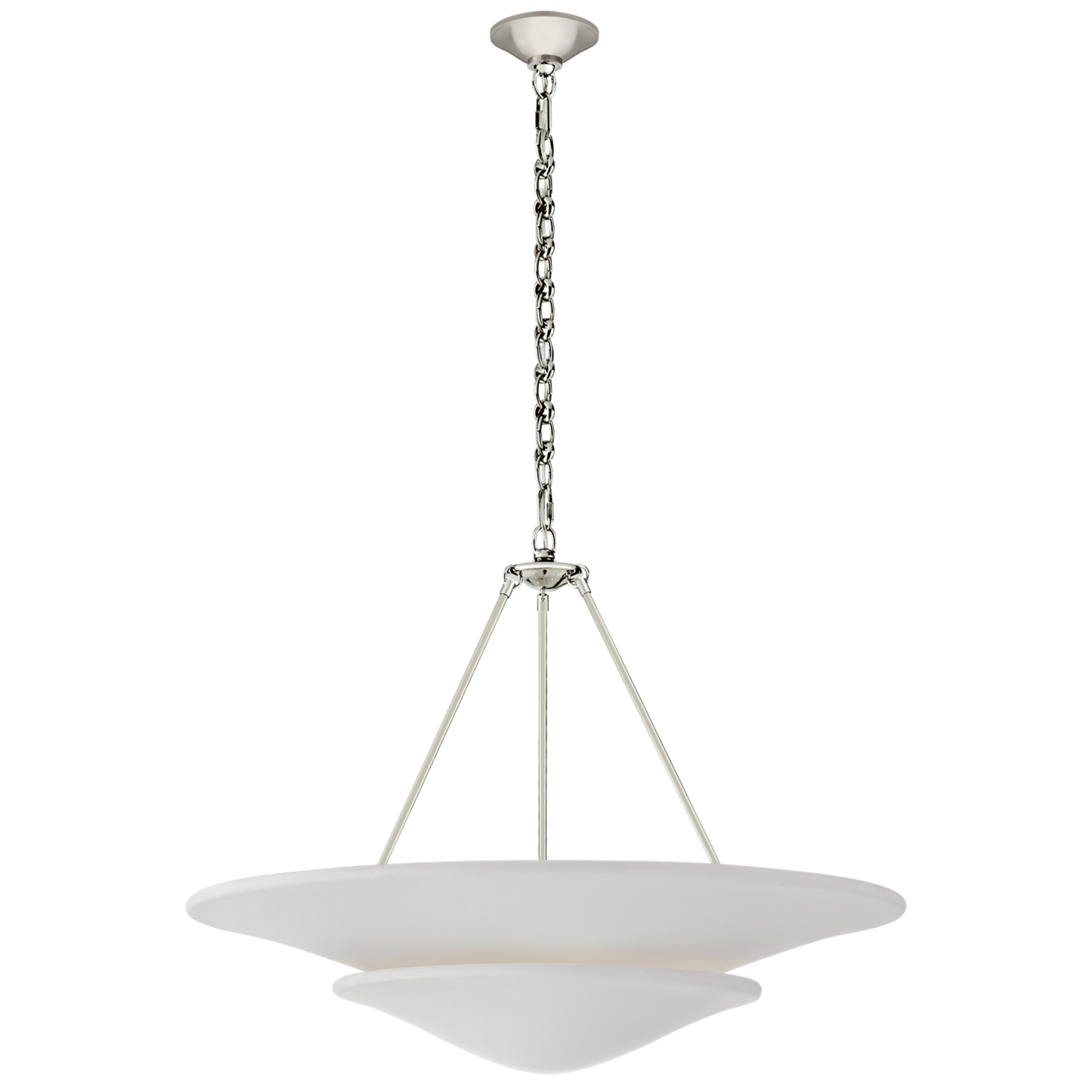 Mollino Tiered Pendant with Plaster White Shade