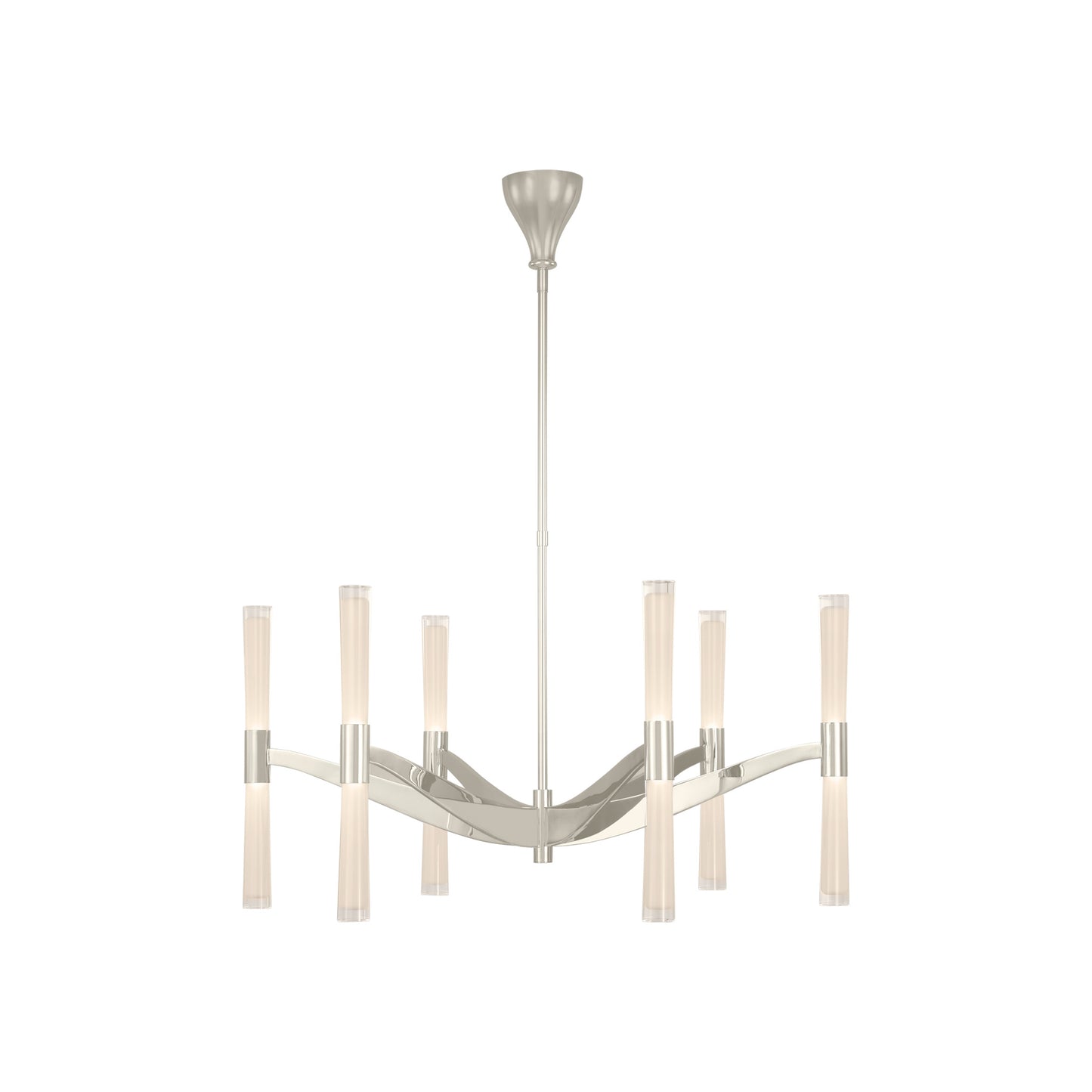 Brenta Chandelier with White Glass