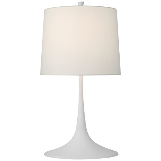 Oscar Medium Sculpted Table Lamp with Linen Shade