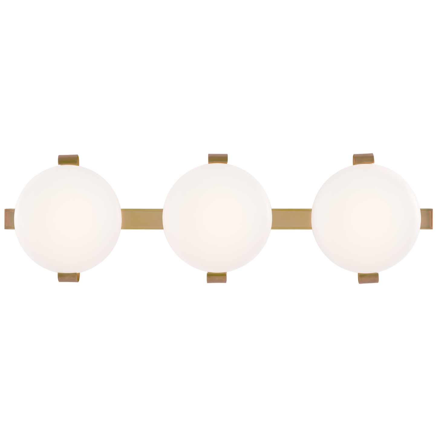 Marisol 28" Bath Bar Wall Light with White Glass