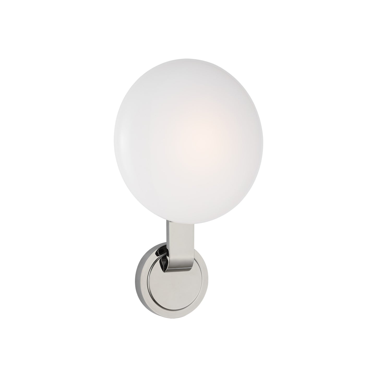 Marisol Medium Single Sconce with White Glass