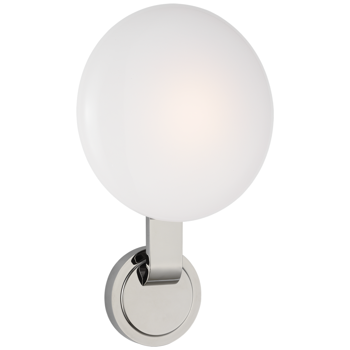 Marisol Medium Single Sconce with White Glass