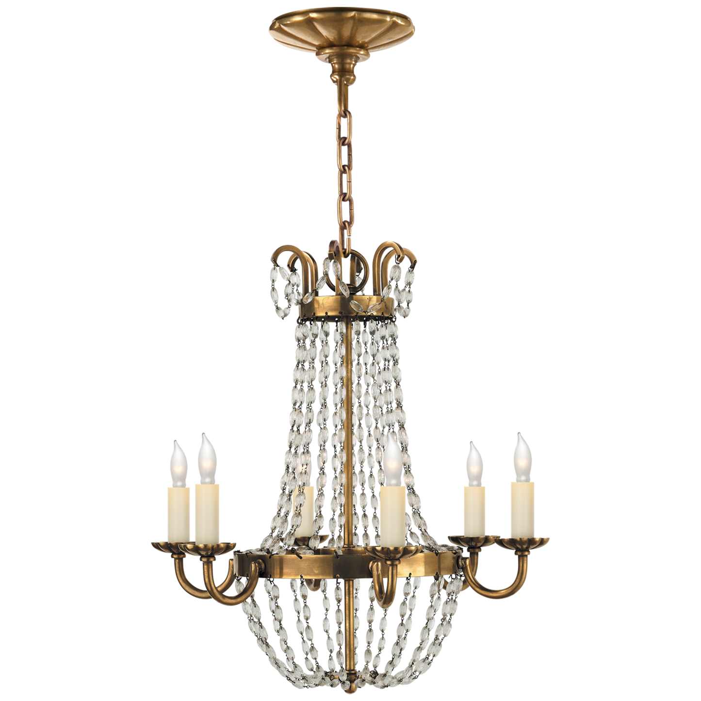 Paris Flea Market Chandelier with Seeded Glass