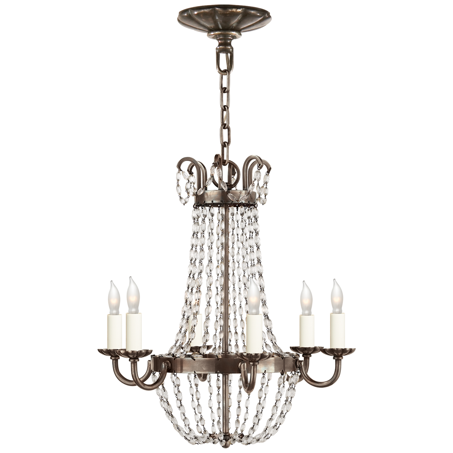 Paris Flea Market Chandelier with Seeded Glass