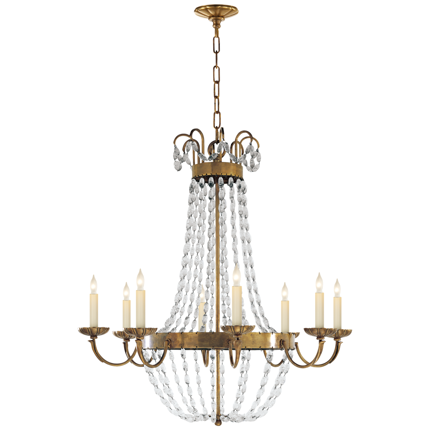 Paris Flea Market Chandelier with Seeded Glass