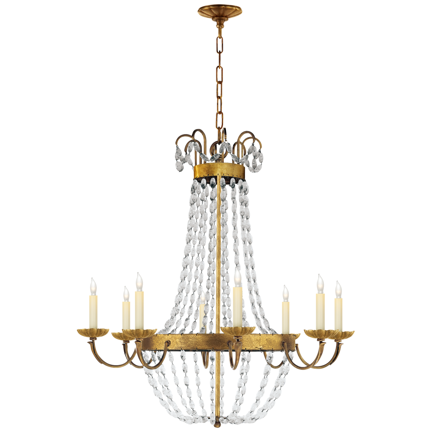 Paris Flea Market Chandelier with Seeded Glass