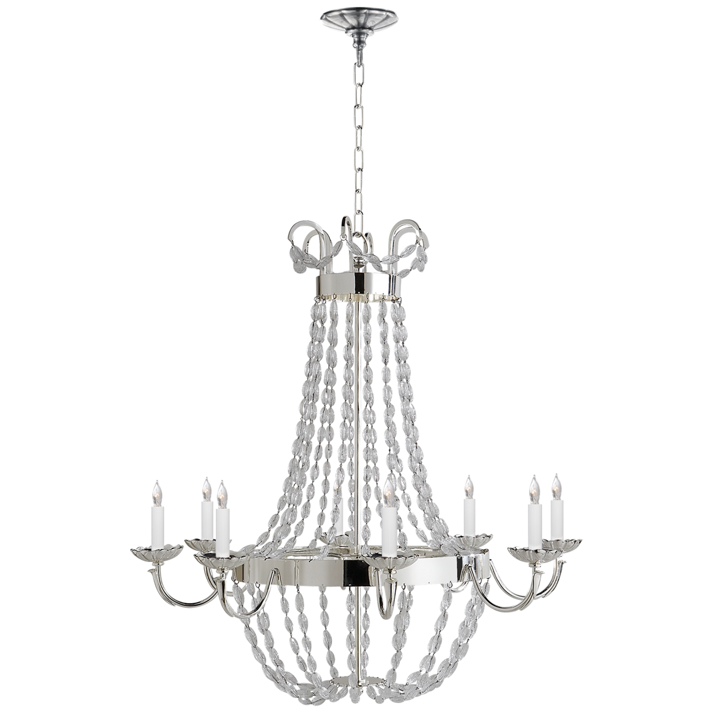 Paris Flea Market Chandelier with Seeded Glass