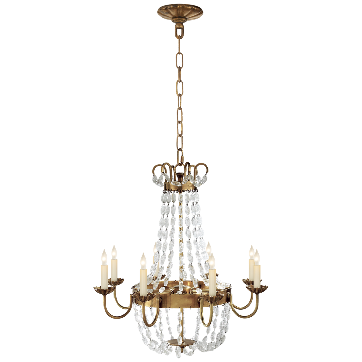 Paris Flea Market Chandelier with Seeded Glass